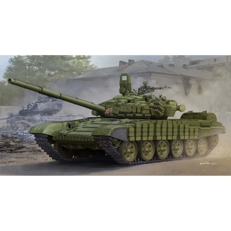 Populaire Maquette Char Char moyen soviétique T-72B/B1 MTB - Trumpeter