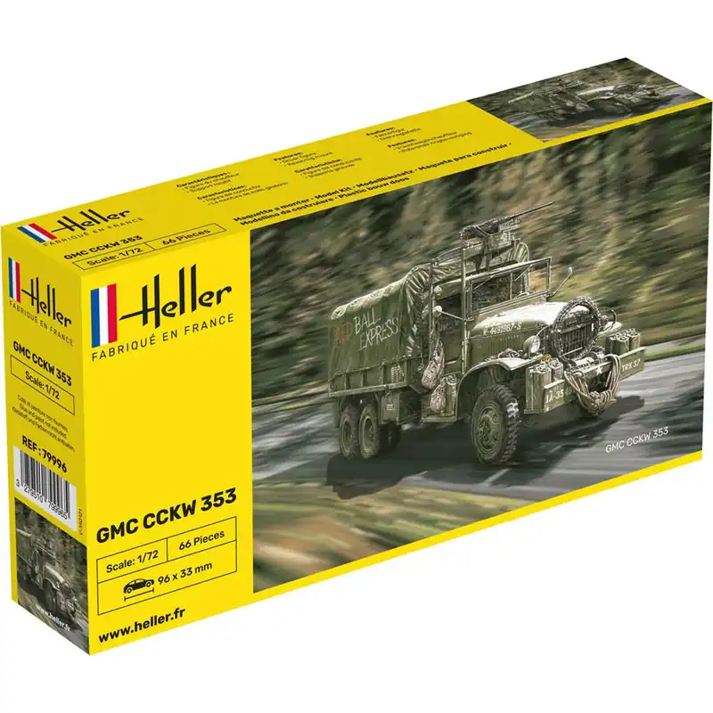 Prix Réduit Maquette Camion GMC CCKW 353 1/72 - Heller