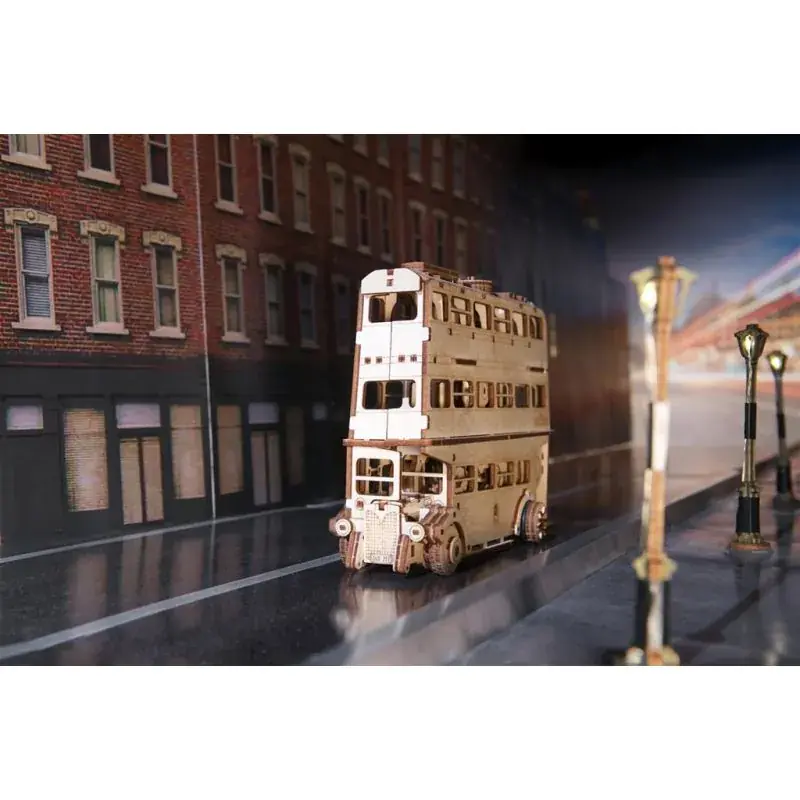 Maquette UGEARS Modèles mécaniques THE KNIGHT BUS™ 19,6x6,5x15cm, 268 pièces, en bois Populaire