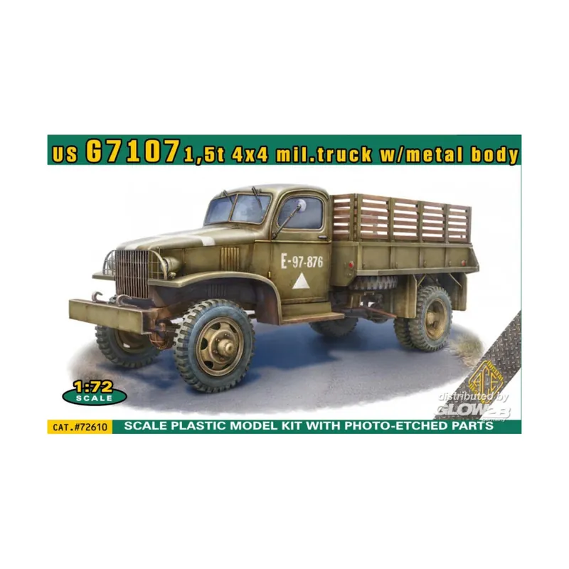 Maquette US G7107 1,5t 4x4 army truck w/metal body Remise