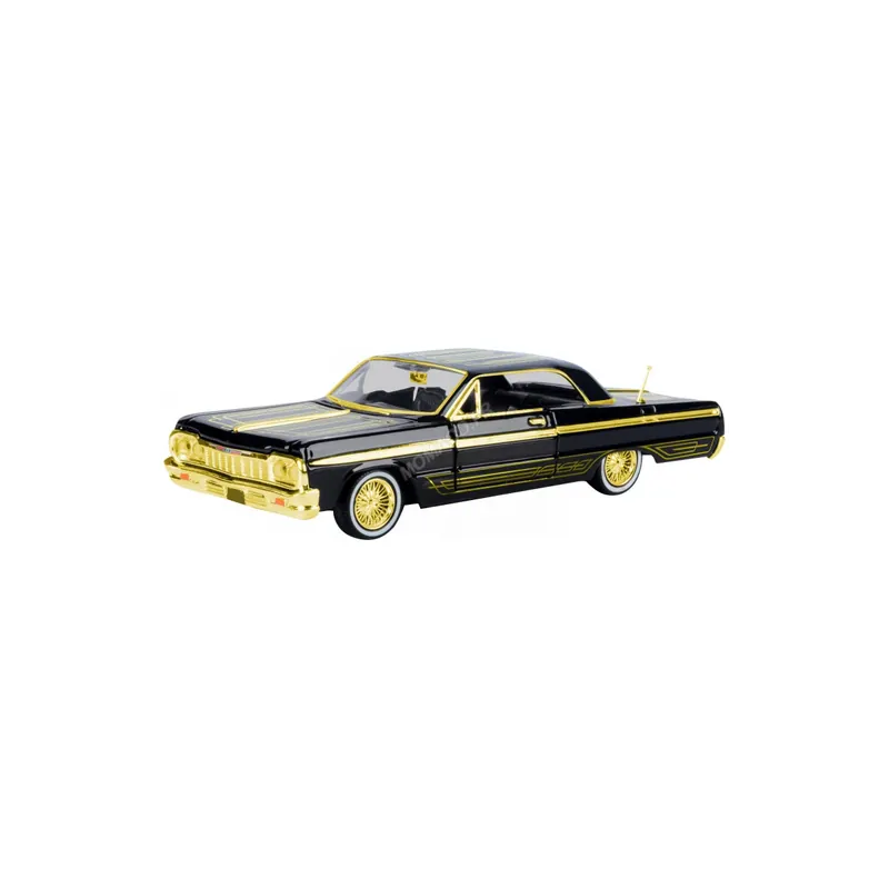 Vente Directe Miniature Chevrolet impala 1964 noir/or