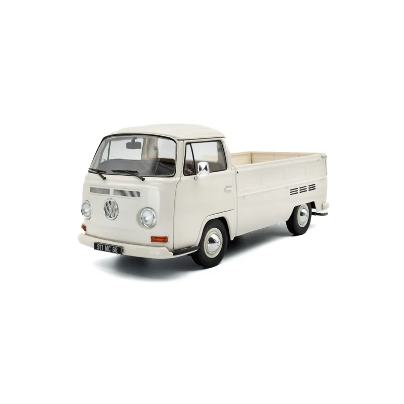 Retour Gratuit Miniature Volkswagen t2 pick up white 1968 1/18