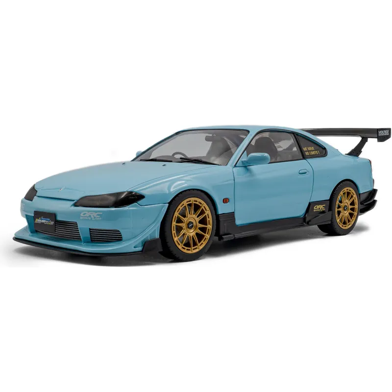 Haute Qualité Miniature Solido 1812204 nissan silvia (s15) spec-r aero solido works baby blue 1999 1/18