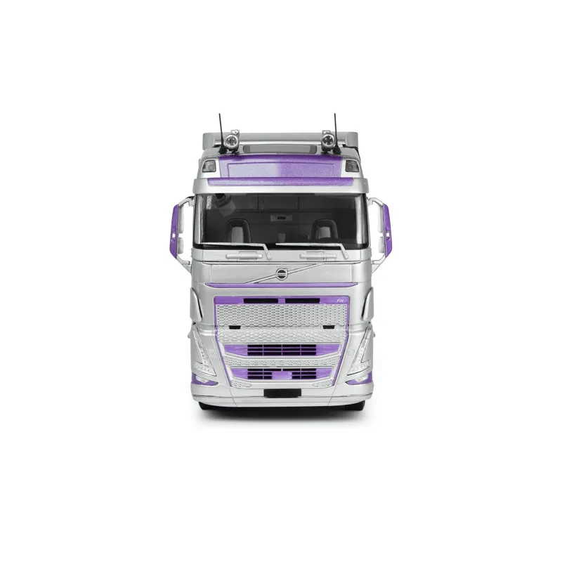 Miniature Volvo trucks fh globetrotter xl silver & purple 2023 1/24 Must-Have