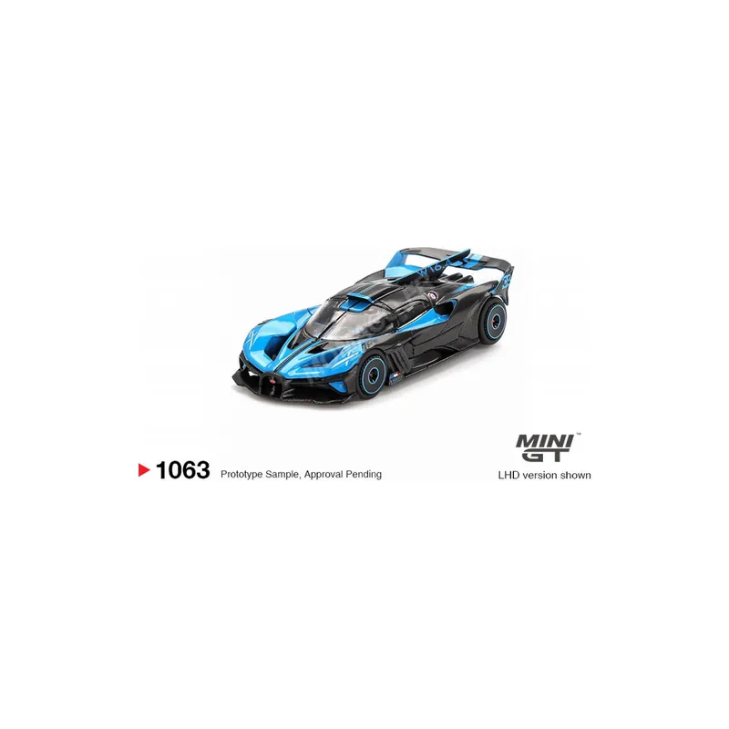 Miniature Bugatti bolide presentation 2024 noir/bleu (lhd) Satisfait Ou Remboursé