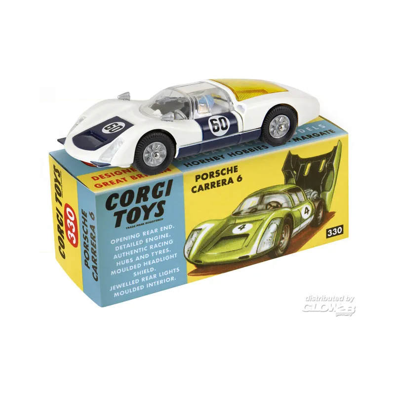 Prix Cassé Miniature Retro Porsche Carrera 6 No 330
