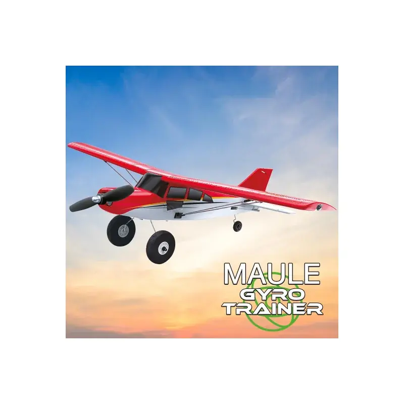 Avion électrique radiocommandé MAULE GYRO TRAINER rouge Mode 1 RTF Offre Limitée