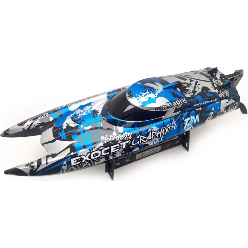 Petit Prix Bateau RC Exocet Graphix bleu