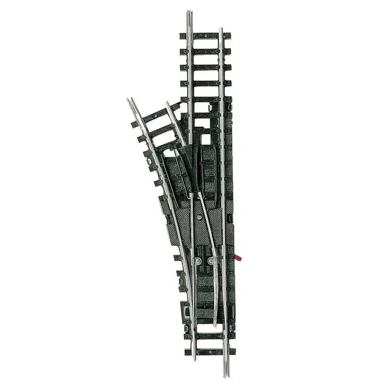 Petit Prix Aiguillage à gauche Minitrix 24° 104.2 mm - N 1/160 - code 80 - 14951