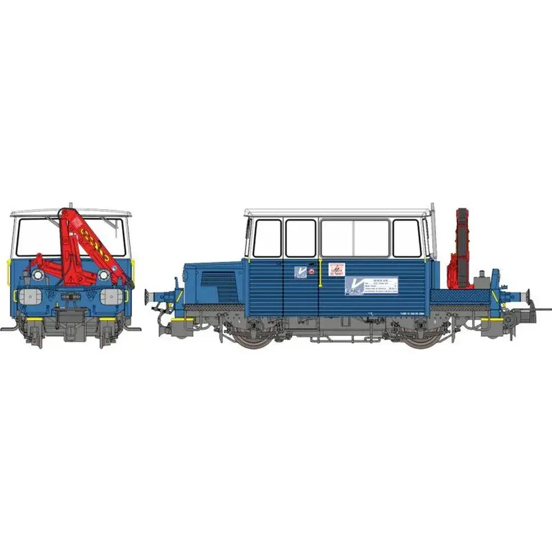 Expédié Aujourd'hui DRAISINE DU65 avec brosseuse - REE Modèles MB110S - HO - SNCF - Digital sound