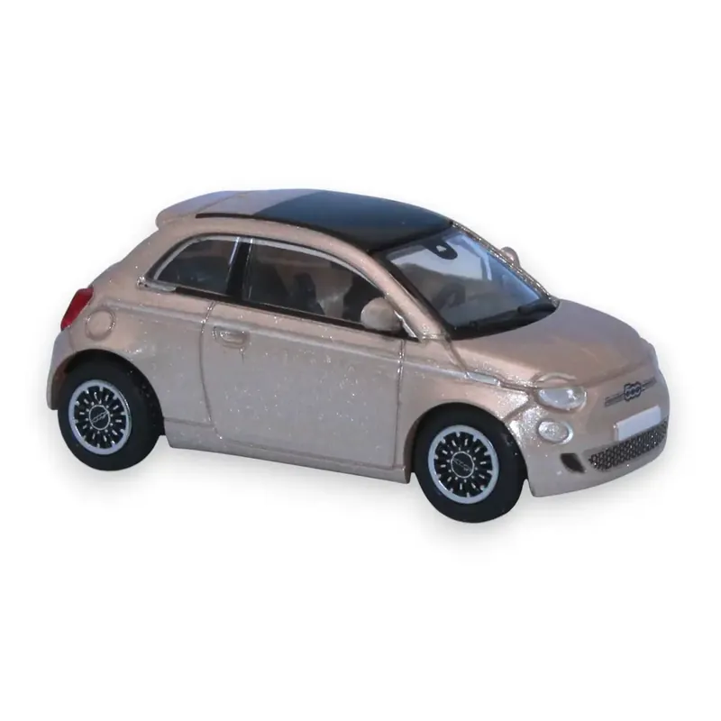 Quantité Limitée Fiat 500e, rose clair métallisé, 2020 - PCX870560 - HO 1/87