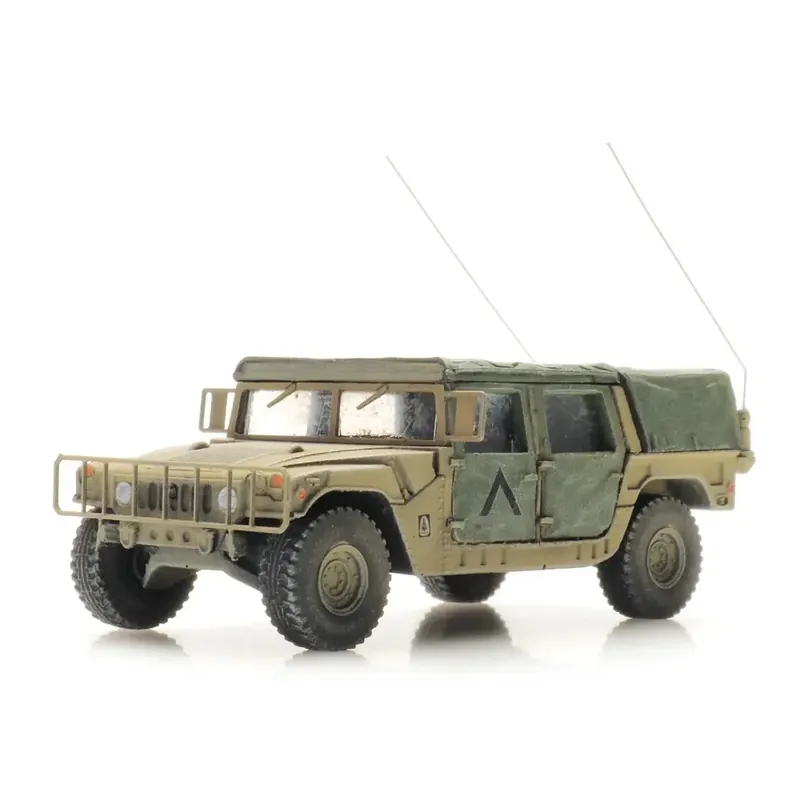 Seulement Aujourd'hui Jeep Humvee du désert des États-Unis - Artitec 6870540 - HO 1/87