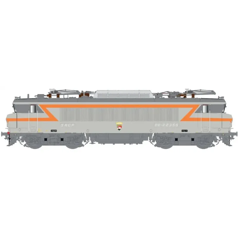 Locomotive électrique BB 22356, livrée gris béton/orange, blason Lorient, Rennes - LS Models 11605S - HO 1/87 - SNCF - Ep IV - Digital sound - 3R Expédié Aujourd'hui