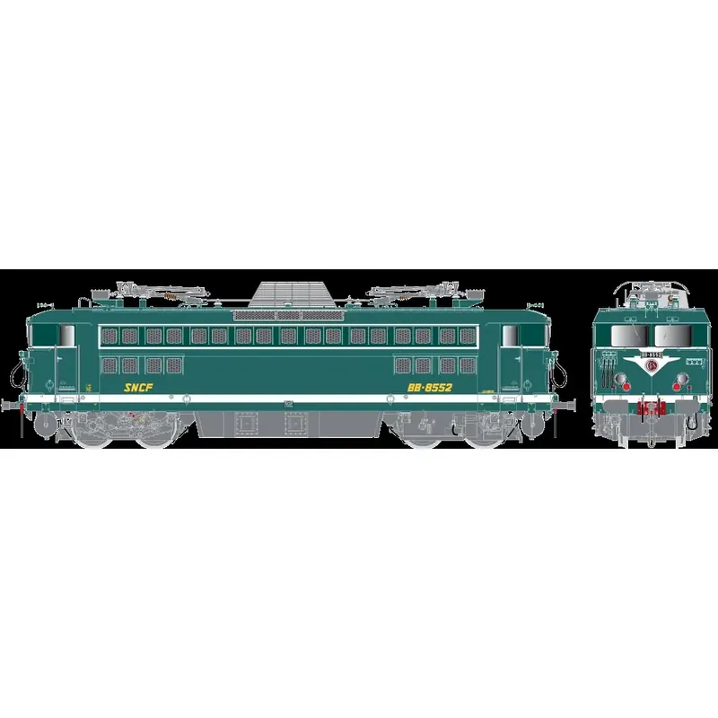 Expédition Rapide Locomotive Électrique BB 8552 - R37 HO 41073D - HO 1/87 - SNCF - EP IV - Digital - DC