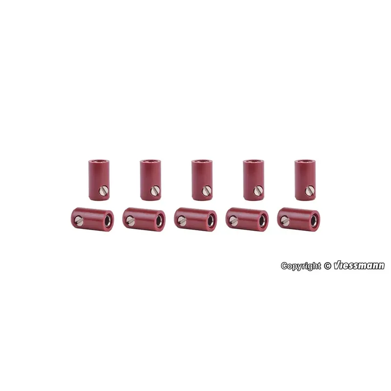 Prix Bas Lot de 10 Manchons - Marron - Viessmann 6882 - Toutes Echelles