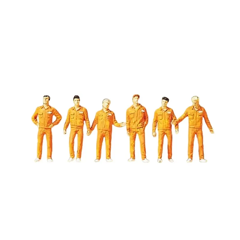 Réduction Lot de 6 Mécaniciens - Preiser 10373 - HO 1/87