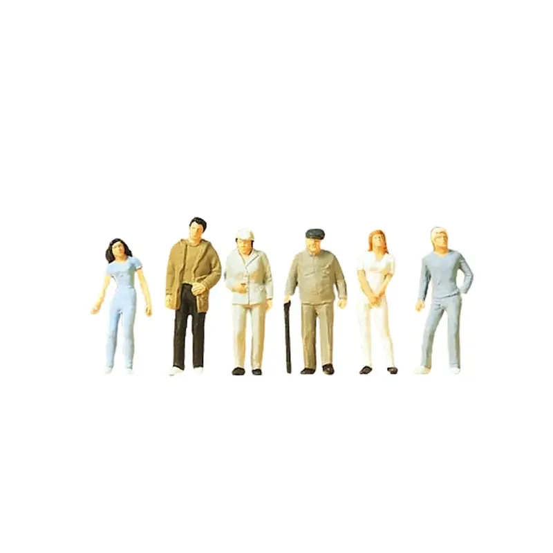 Lot de 6 passagers debout - Preiser 14002 - HO 1/87 Commander Maintenant
