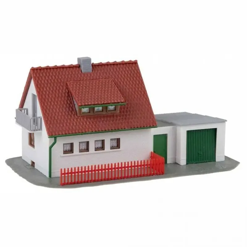 Super Prix Maquette maison avec garage - MKD 2020 - HO 1/87 - 135x75x55 mm