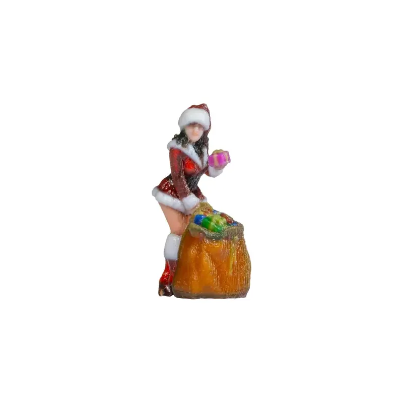 Mère-Noël avec hotte - HO 1/87 - NOCH 10703 Achetez Aujourd'hui