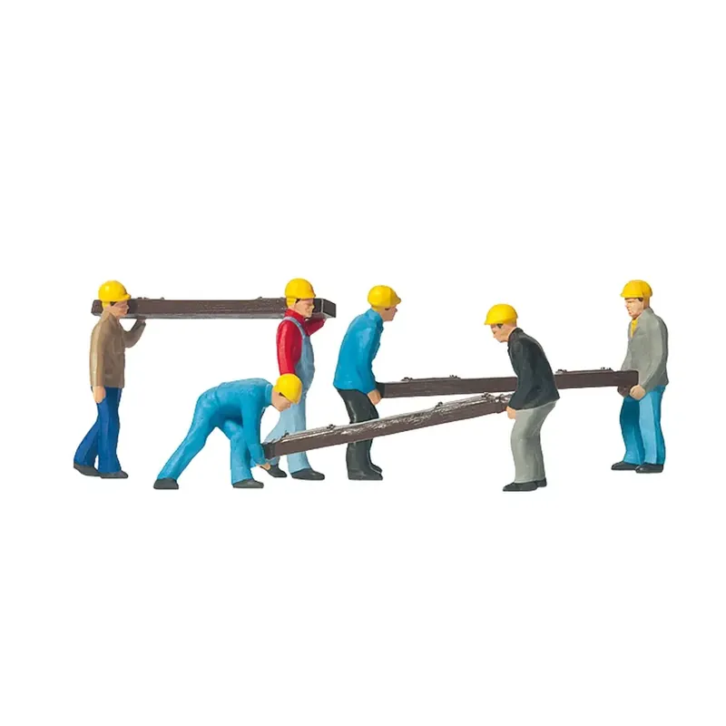 Populaire Pack de 6 Poseurs de traverses - Figurine - PREISER 10034 - Échelle HO 1/87ème