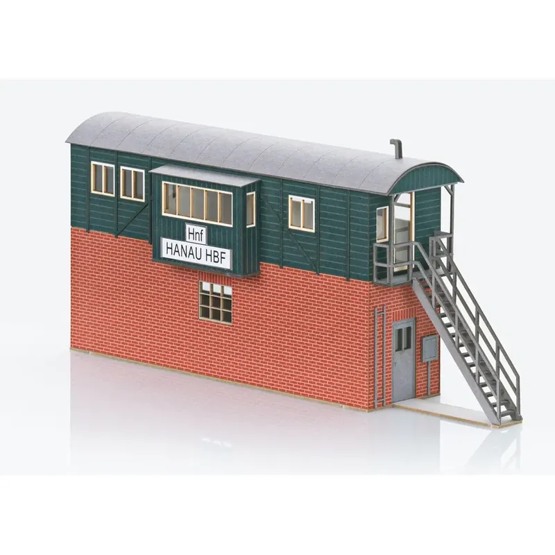 Poste d‘aiguillages provisoire Hanau Hbf en kit - Märklin 72901 - HO 1/87 - Ep III-IV Prix Cassé