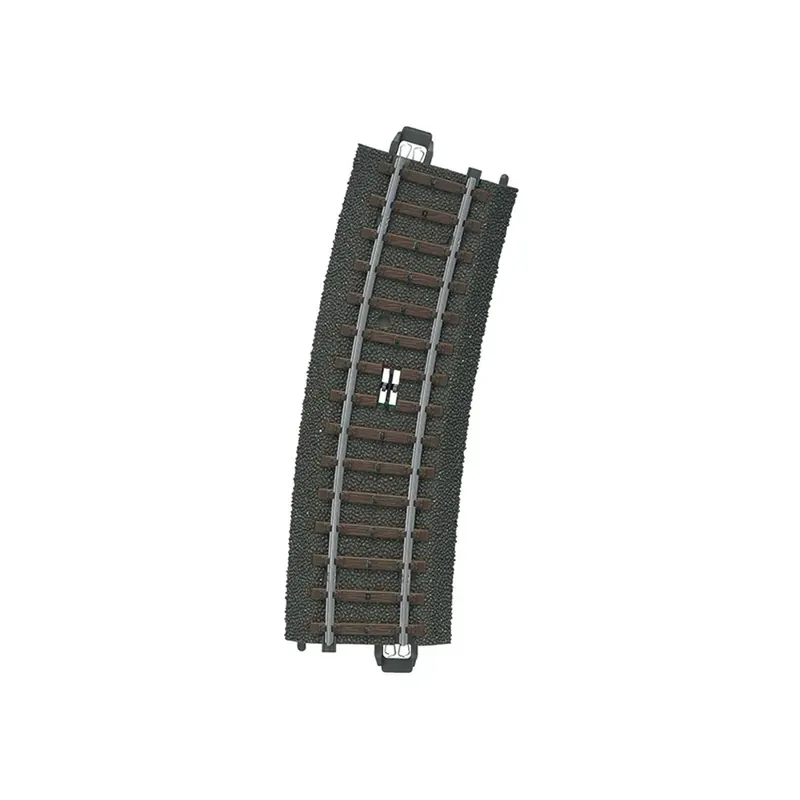 Rail courbe de commande à distance ballasté - Märklin 24294 - HO 1/87 - Code 83 - Voie C Populaire