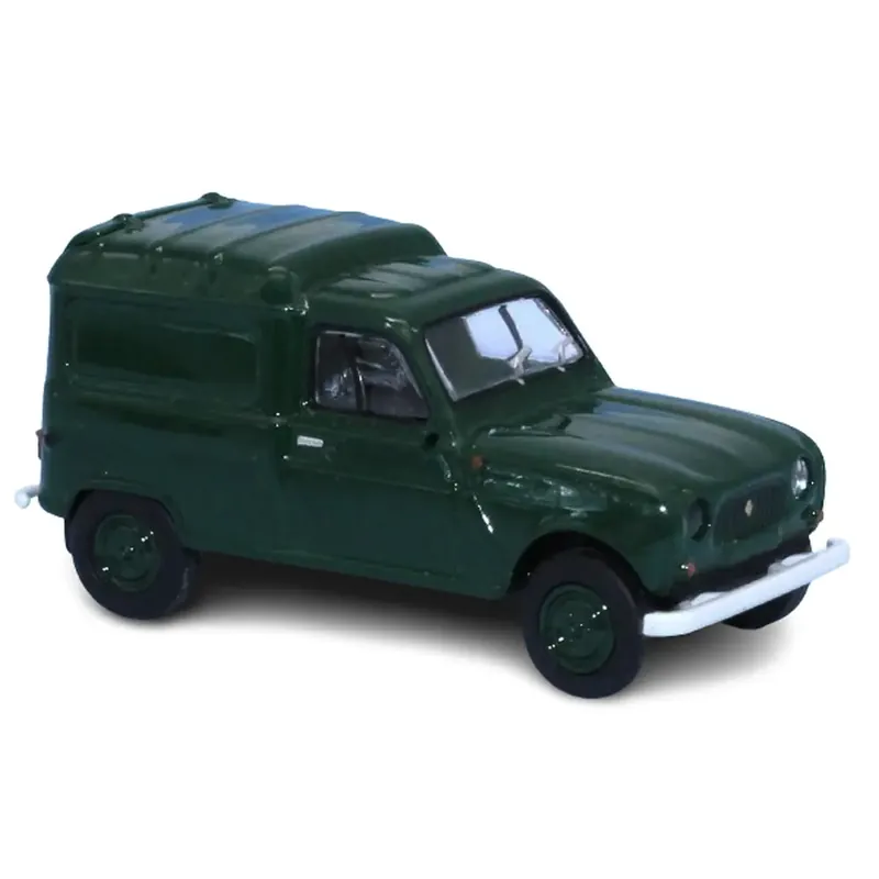 Renault 4L Fourgonnette - Dark Green - Brekina 14754 - HO 1/87 Marque