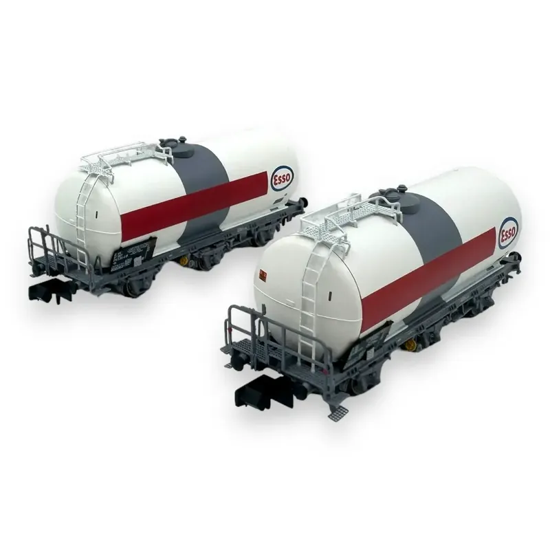 Set de 2 wagons citernes à 3 essieux "ESSO" - Arnold HN6610 - N 1/160 - SNCF - Ep IV/V - 2R Prix Réduit