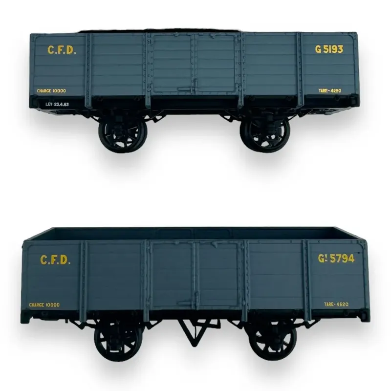 Marque Set de 2 wagons tombereaux - Ree Modèles VM-032 - HO 1/87 - CFD - Ep III - 2R