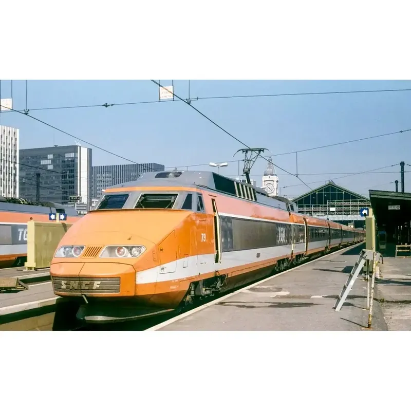 Set de 5 voitures complémentaires TGV Sud-Est orange origine N°84 - Kato 10-2084 - N 1/160 - SNCF - Ep IV - Analogique - 2R Pas Cher
