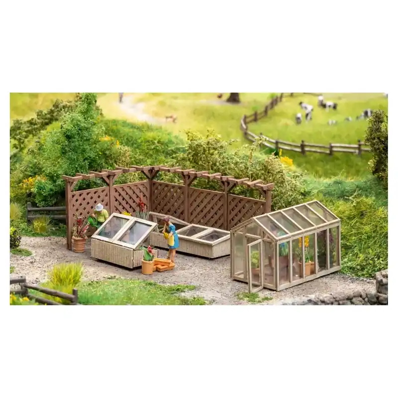 Set de décoration "Au jardin", Lasercut NOCH 6680 - HO 1/87 Expédié Aujourd'hui