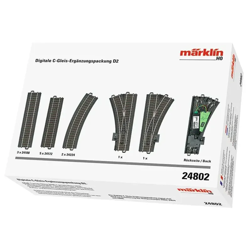 Seulement Aujourd'hui Set de voies complémentaire Marklin 24802 - HO 1/87 - Voie C - D2
