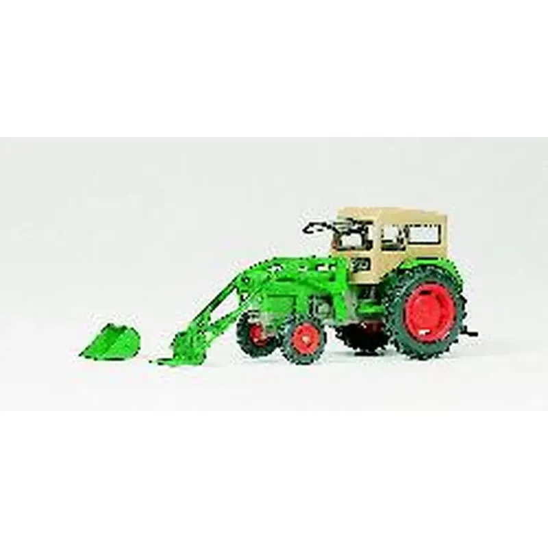 Petit Prix Tracteur Deutz D 6206 BAAS avec chargeur - Preiser 17923 - HO 1/87