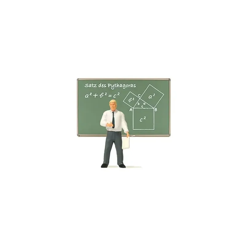 Paiement Sécurisé Un professeur avec feuille PREISER 29107 - HO 1/87