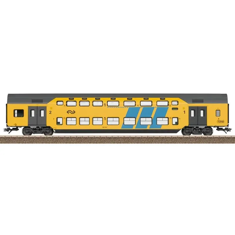 Livraison Express Voiture 2 niveaux DDM2/3-ABv 1ère/2nd classe TRIX 23277 - NS - HO 1/87 - EP V