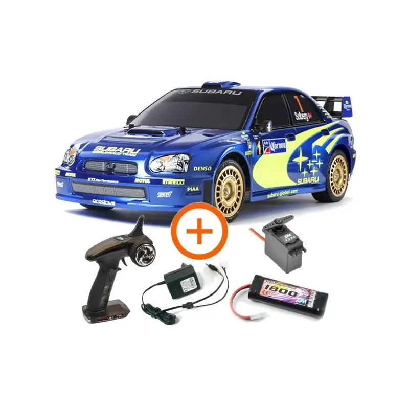 Voiture électrique - Subaru Impreza - Mexico 04 TT01E KIT - Tamiya 47372L - 1/10 Certifié