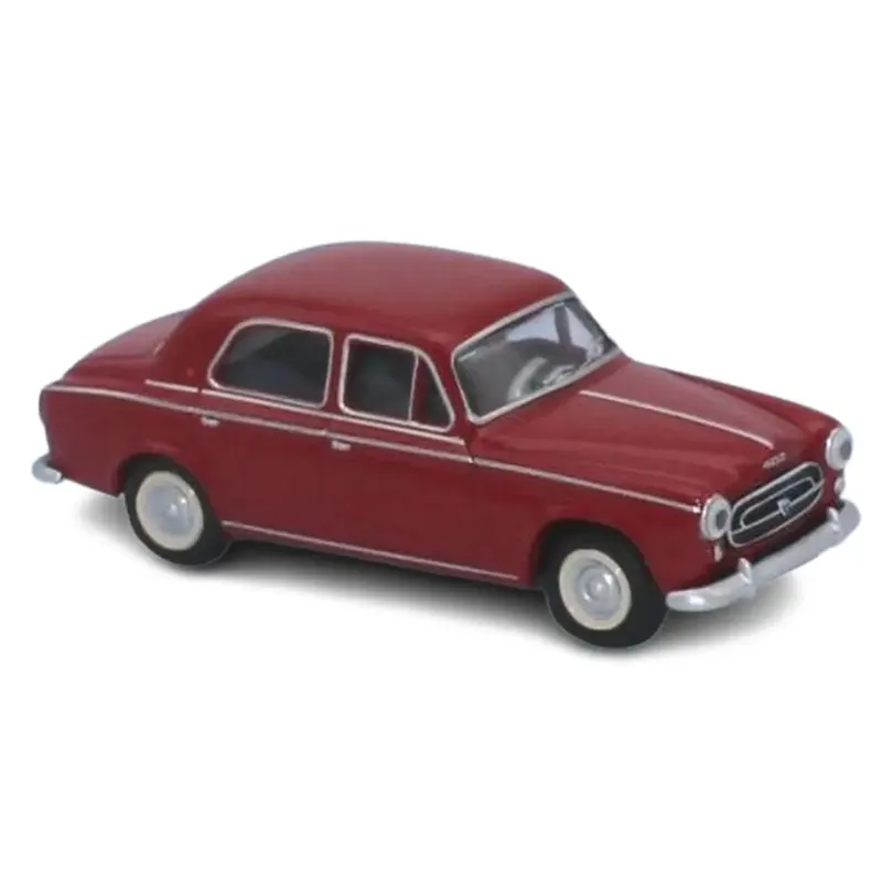 Marque Voiture Peugeot 403 limousine 8cv 1959 rouge rubis - Sai 6204 - HO 1/87