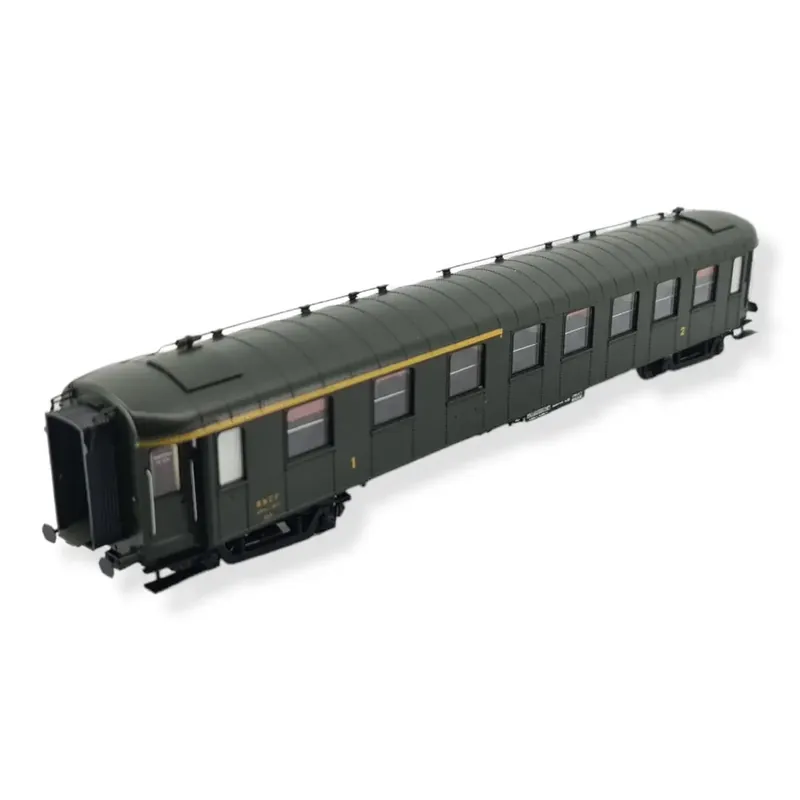 Nouvel Arrivage Voiture Voyageur OCEM RA A3B5 ex-midi verte - REE MODELES VB385 - SNCF - HO 1/87