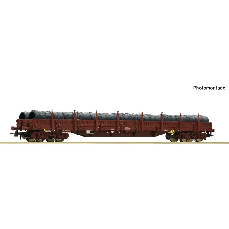 Wagon à ranchers porte-grumes à 4 essieux - Roco 6600184 - SNCF - HO 1/87 - EP. V, VI Prix Bas
