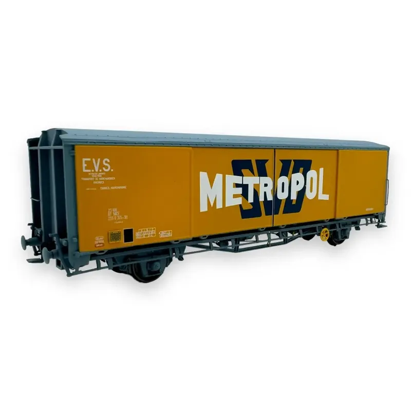 Retour Gratuit Wagon couvert EVS Hbis parois planes "Metropol" - LS Models 30679 - HO 1/87 - SNCF - Ep IV - 2R