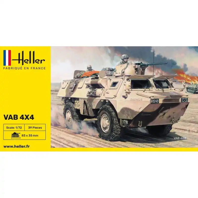 Acheter Direct HELLER 79898 MAQUETTE MILITAIRE VAB 4X4 1/72