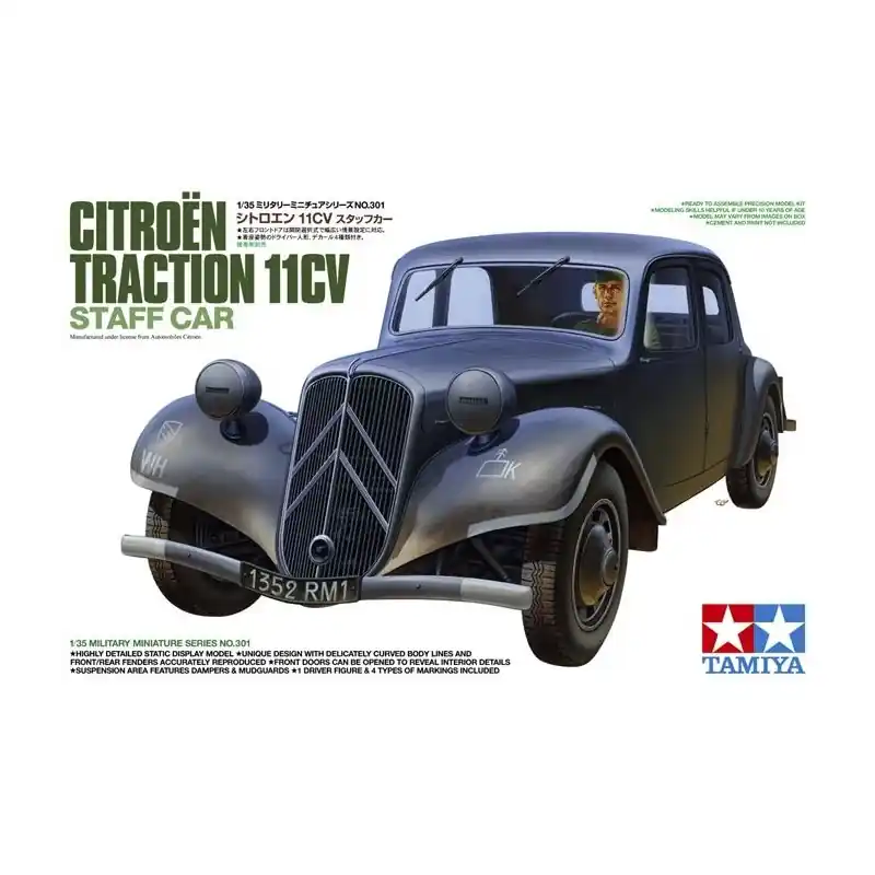 TAMIYA 35301 CITROEN TRACTION 11CV STAFF CAR 1/35 Top Vente