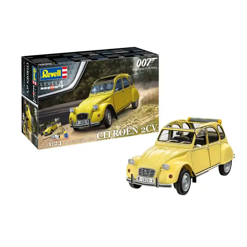 Expédition Rapide REVELL 05663 COFFRET CADEAU JAMES BOND CITROEN 2 CV MAQUETTE REVELL AVEC ACCESSOIRES DE BASE 1/24