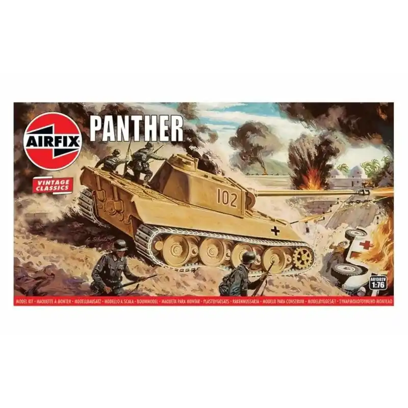 AIRFIX A01302V MAQUETTE PANTHER TANK, VINTAGE CLASSICS 1/76 Marque
