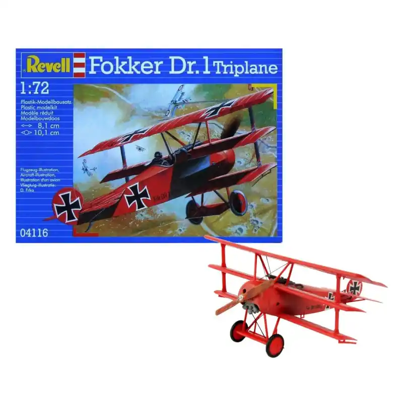 REVELL 04116 FOKKER DR.1 TRIPLAN MAQUETTE REVELL 1/72 Authentique
