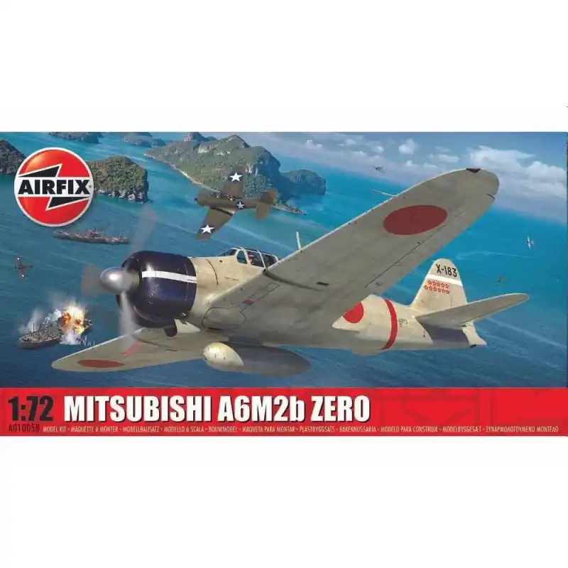 Retour Gratuit AIRFIX A01005B MAQUETTE MITSUBISHI A6M2B ZERO 1/72