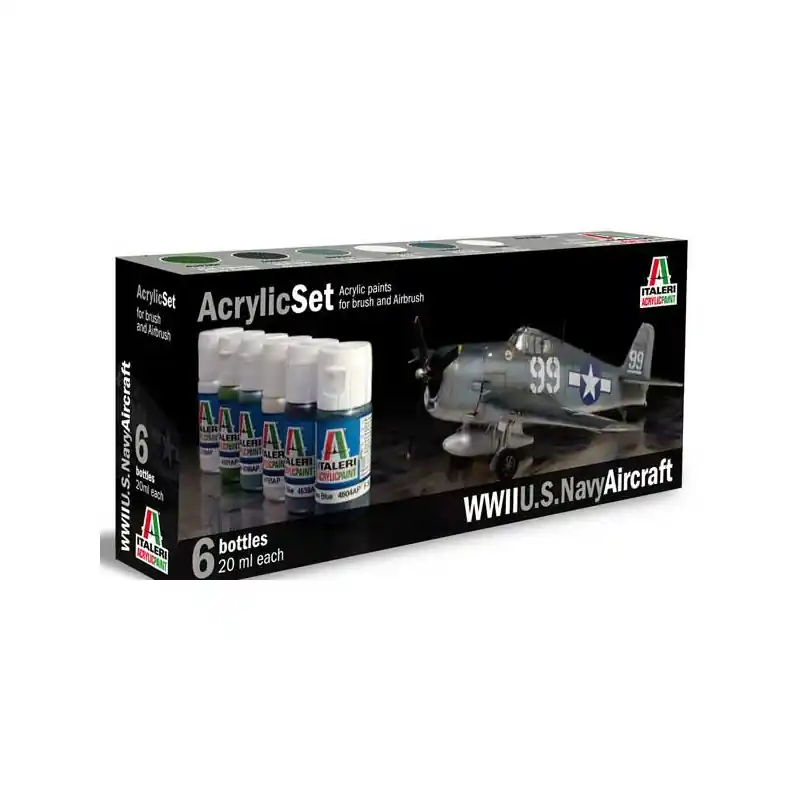 Offre Spéciale ITALERI 439AP SET PEINTURES AVIONS US NAVY 2GM