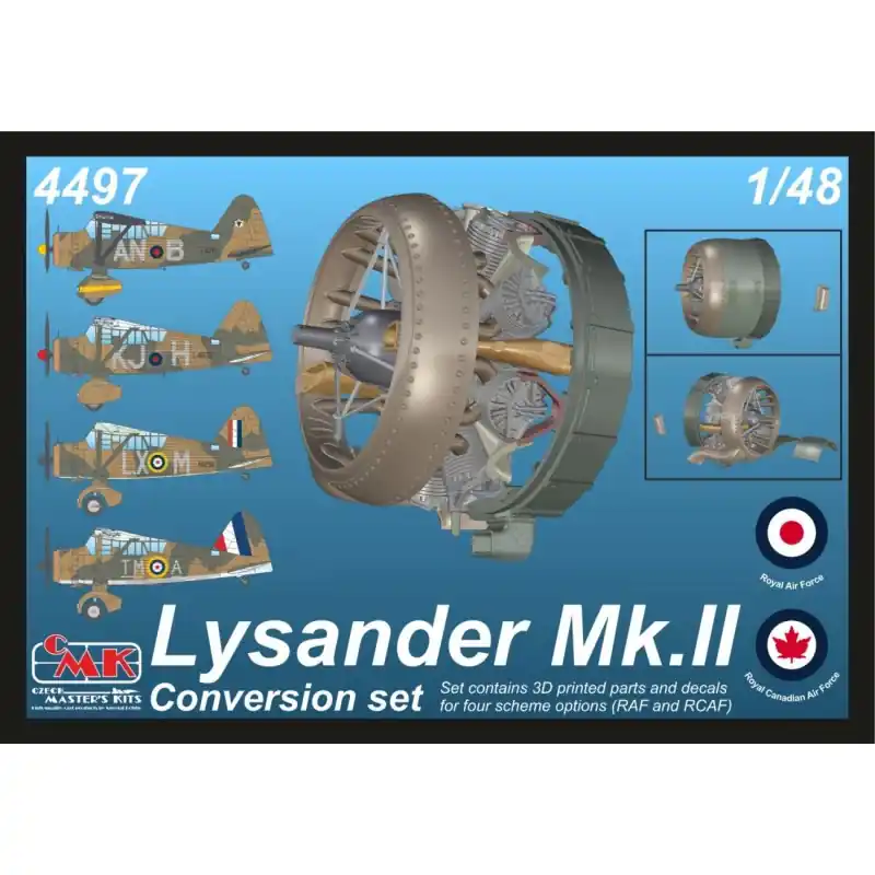 Super Prix CMK 129-4497 KIT DE CONVERSION LYSANDER MK.II (MOTEUR PERSEUS) 1/48 POUR KIT AIRFIX