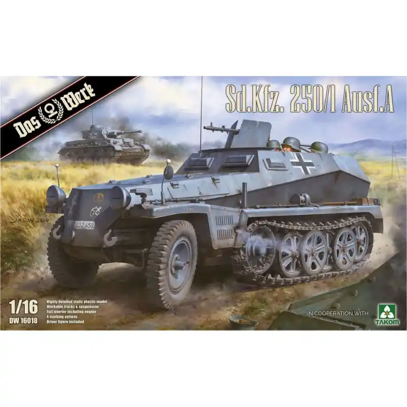 DAS WERK DW16018 MAQUETTE SD.KFZ. 250/1 AUSF. A 1/16 Pas Cher