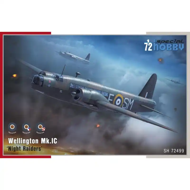 SPECIAL HOBBY 72499 MAQUETTE AVION VICKERS WELLINGTON MK.IC NIGHT RAIDERS 1/72 Jusqu'à Épuisement Des Stocks